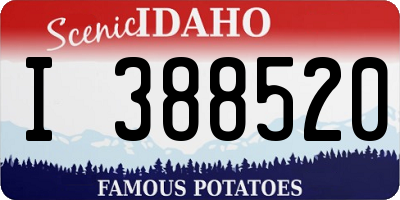 ID license plate I388520