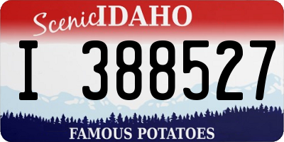 ID license plate I388527