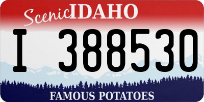 ID license plate I388530