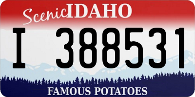 ID license plate I388531