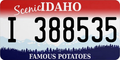 ID license plate I388535