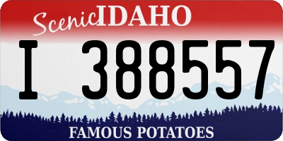 ID license plate I388557