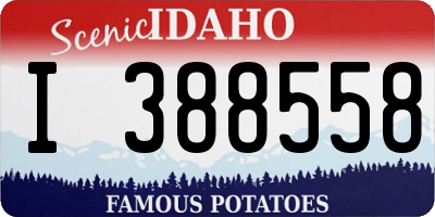 ID license plate I388558