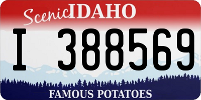 ID license plate I388569