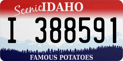 ID license plate I388591