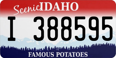 ID license plate I388595