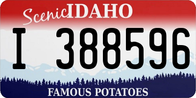 ID license plate I388596