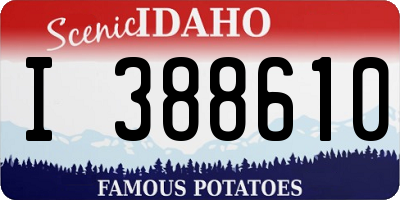ID license plate I388610