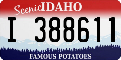 ID license plate I388611