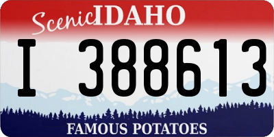 ID license plate I388613