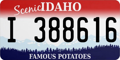 ID license plate I388616