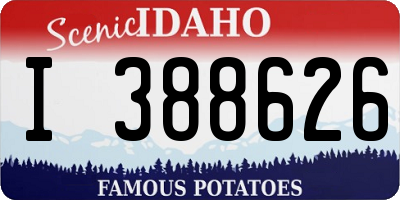ID license plate I388626