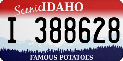 ID license plate I388628