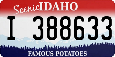 ID license plate I388633