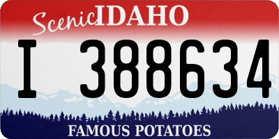 ID license plate I388634