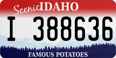 ID license plate I388636