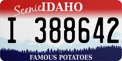 ID license plate I388642