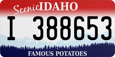 ID license plate I388653