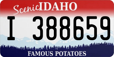 ID license plate I388659