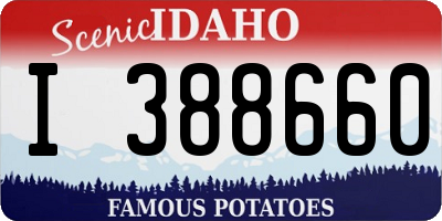 ID license plate I388660