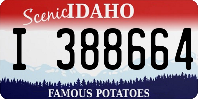 ID license plate I388664