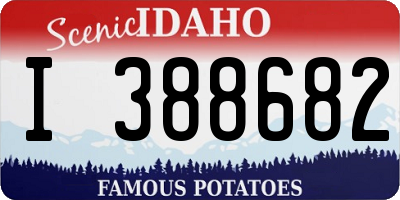 ID license plate I388682