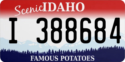 ID license plate I388684
