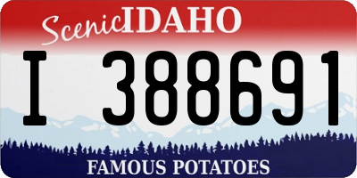 ID license plate I388691