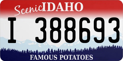 ID license plate I388693