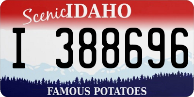 ID license plate I388696