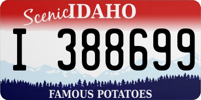 ID license plate I388699