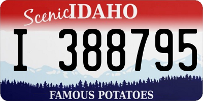 ID license plate I388795