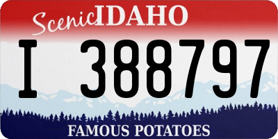 ID license plate I388797