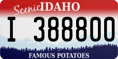 ID license plate I388800