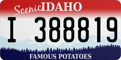 ID license plate I388819
