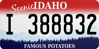 ID license plate I388832