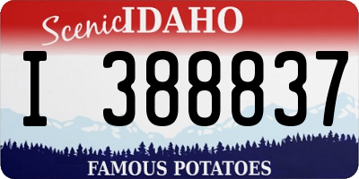 ID license plate I388837