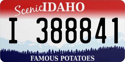 ID license plate I388841