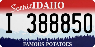 ID license plate I388850