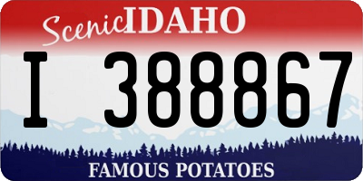 ID license plate I388867