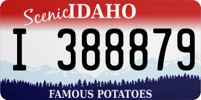 ID license plate I388879
