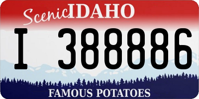 ID license plate I388886