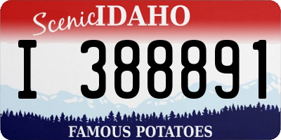 ID license plate I388891