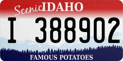 ID license plate I388902