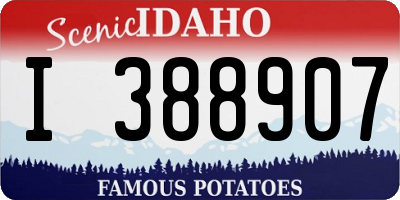 ID license plate I388907
