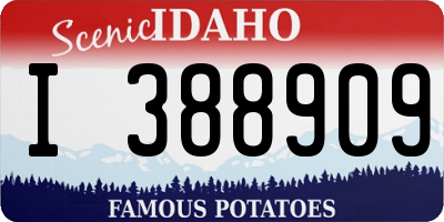 ID license plate I388909