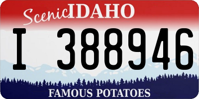 ID license plate I388946