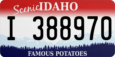 ID license plate I388970