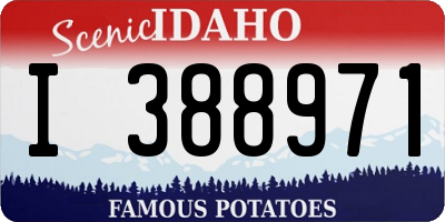 ID license plate I388971