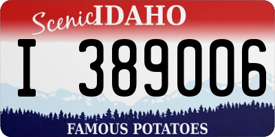 ID license plate I389006
